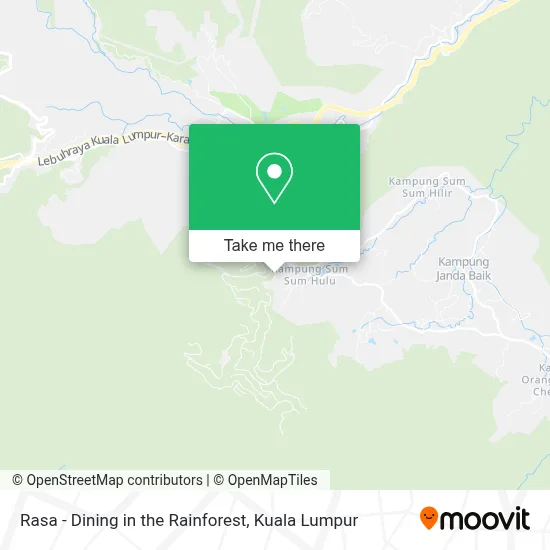 Rasa - Dining in the Rainforest map