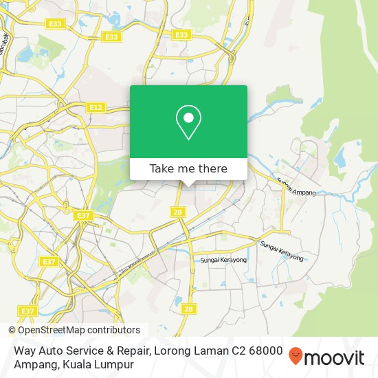 Way Auto Service & Repair, Lorong Laman C2 68000 Ampang map