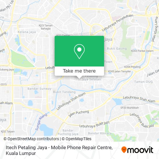 Itech Petaling Jaya - Mobile Phone Repair Centre map