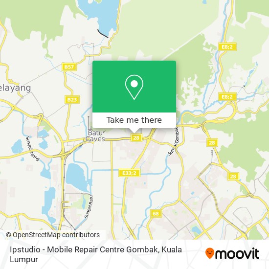 Ipstudio - Mobile Repair Centre Gombak map
