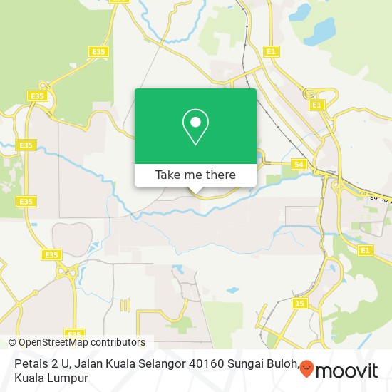 Peta Petals 2 U, Jalan Kuala Selangor 40160 Sungai Buloh