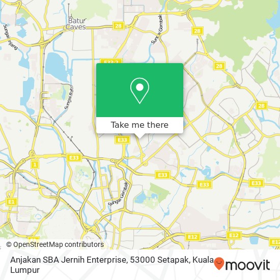 Anjakan SBA Jernih Enterprise, 53000 Setapak map