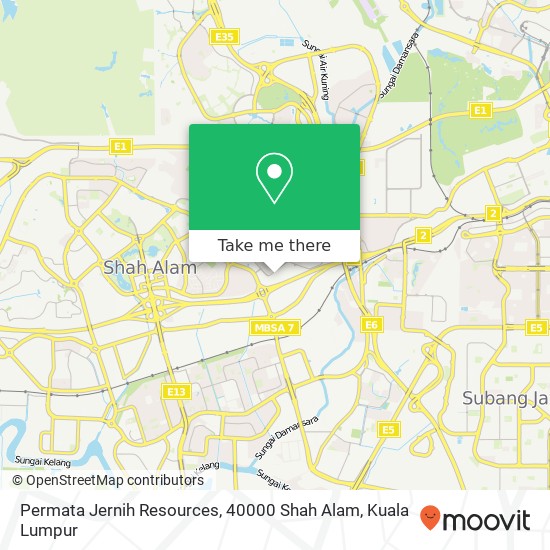 Peta Permata Jernih Resources, 40000 Shah Alam