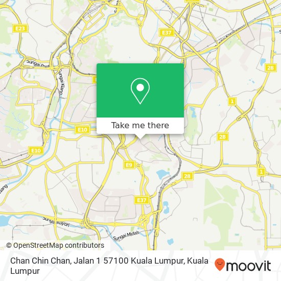 Chan Chin Chan, Jalan 1 57100 Kuala Lumpur map