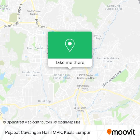 Pejabat Cawangan Hasil MPK map