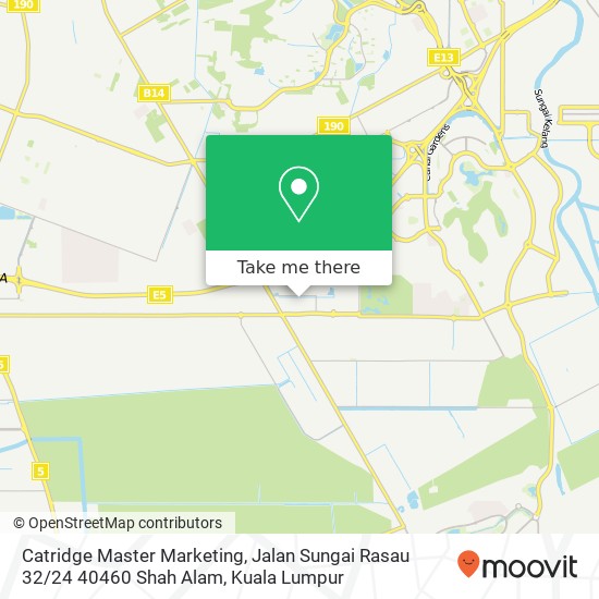 Catridge Master Marketing, Jalan Sungai Rasau 32 / 24 40460 Shah Alam map