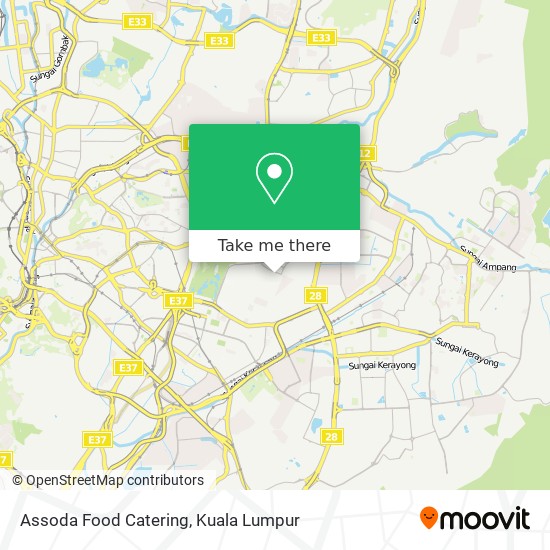 Assoda Food Catering map