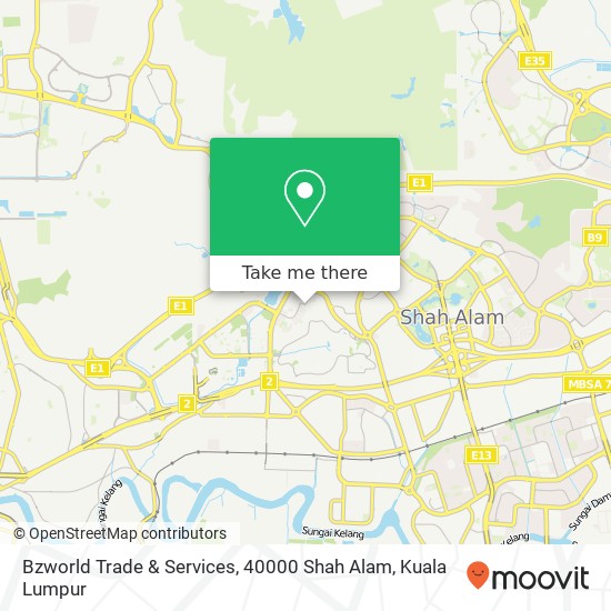 Bzworld Trade & Services, 40000 Shah Alam map