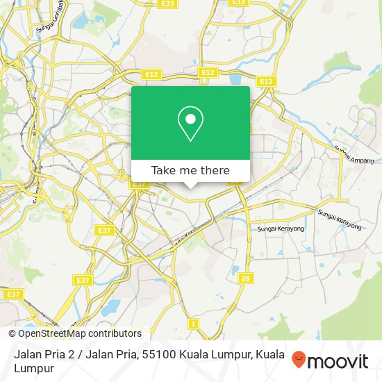 Peta Jalan Pria 2 / Jalan Pria, 55100 Kuala Lumpur