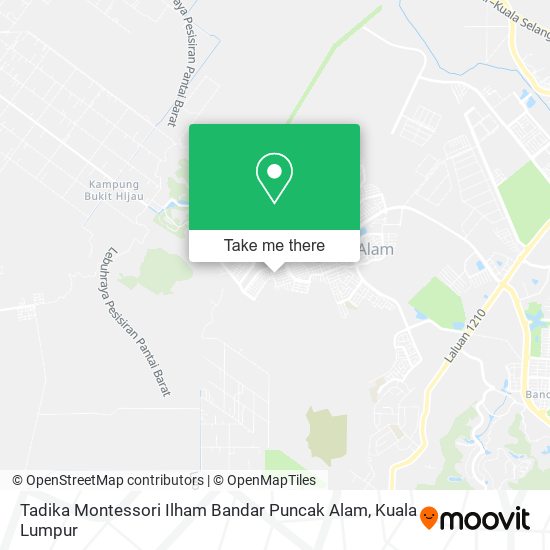 Tadika Montessori Ilham Bandar Puncak Alam map