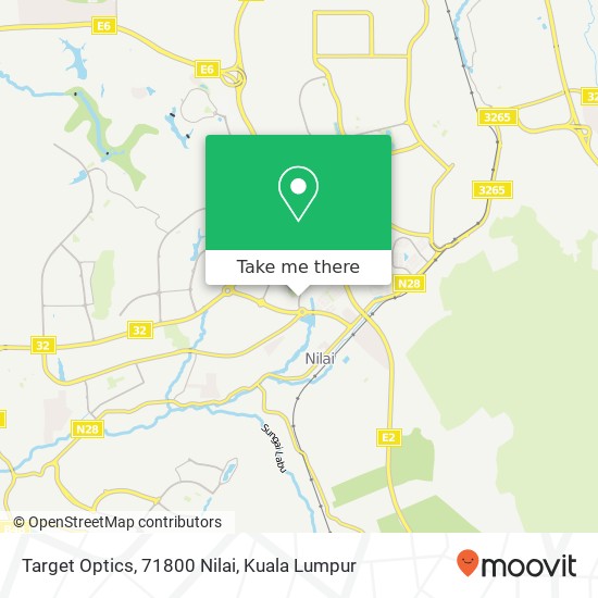 Target Optics, 71800 Nilai map