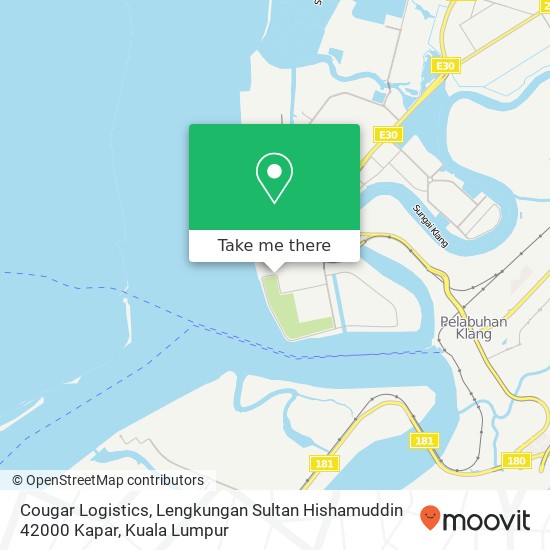 Peta Cougar Logistics, Lengkungan Sultan Hishamuddin 42000 Kapar