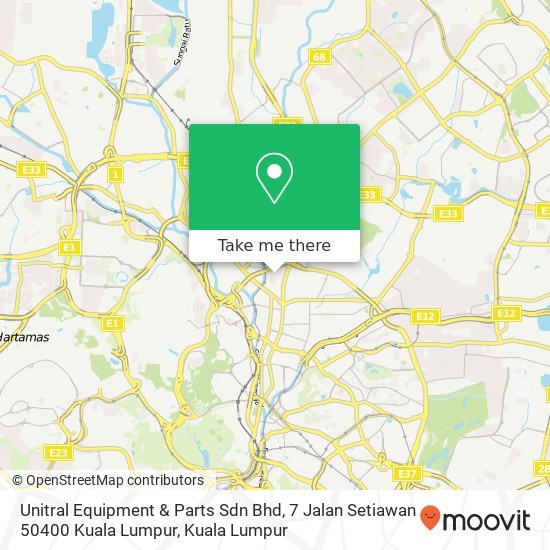 Unitral Equipment & Parts Sdn Bhd, 7 Jalan Setiawan 50400 Kuala Lumpur map