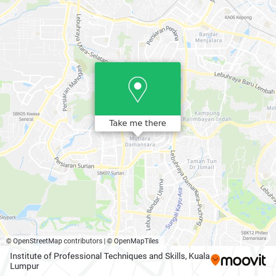 Institute of Professional Techniques and Skills map