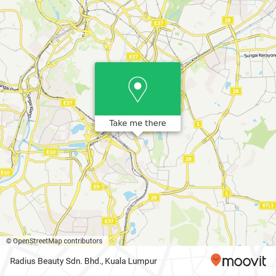 Radius Beauty Sdn. Bhd. map