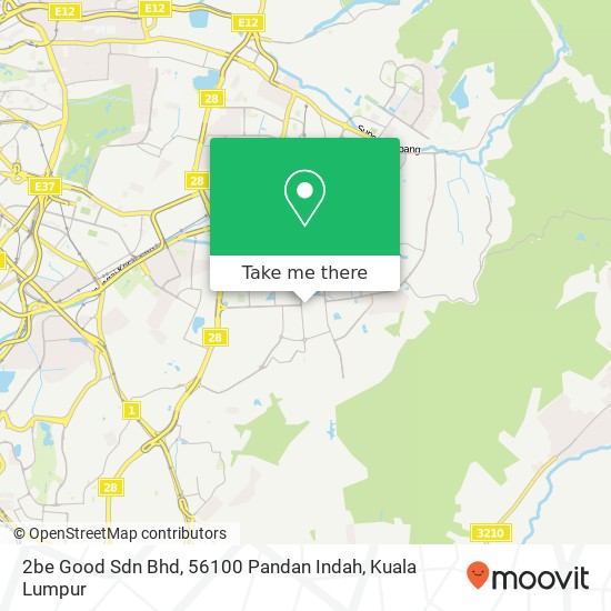 2be Good Sdn Bhd, 56100 Pandan Indah map