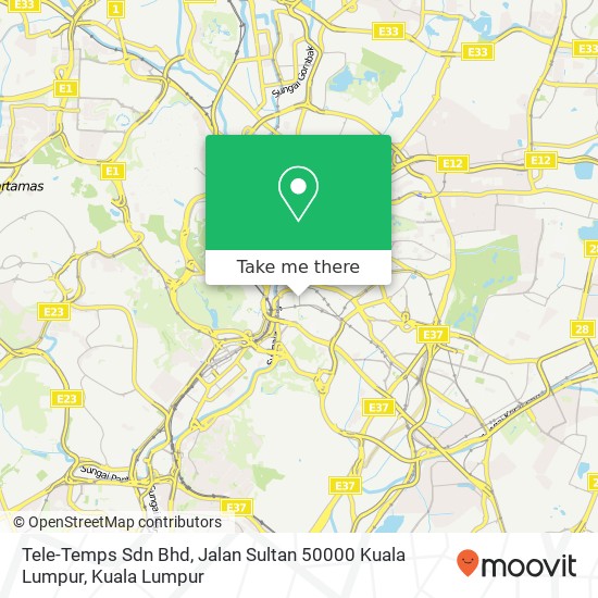 Tele-Temps Sdn Bhd, Jalan Sultan 50000 Kuala Lumpur map