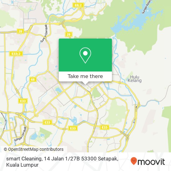 smart Cleaning, 14 Jalan 1 / 27B 53300 Setapak map