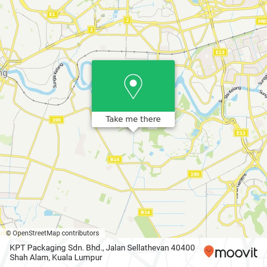 KPT Packaging Sdn. Bhd., Jalan Sellathevan 40400 Shah Alam map
