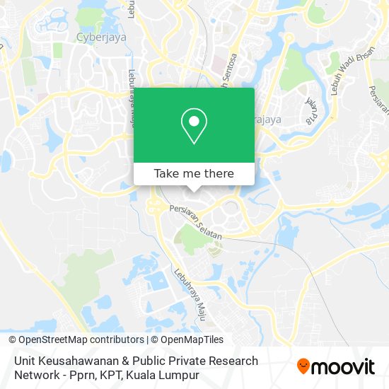 Unit Keusahawanan & Public Private Research Network - Pprn, KPT map
