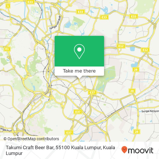 Takumi Craft Beer Bar, 55100 Kuala Lumpur map
