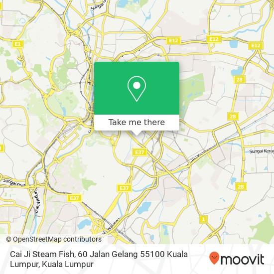 Peta Cai Ji Steam Fish, 60 Jalan Gelang 55100 Kuala Lumpur