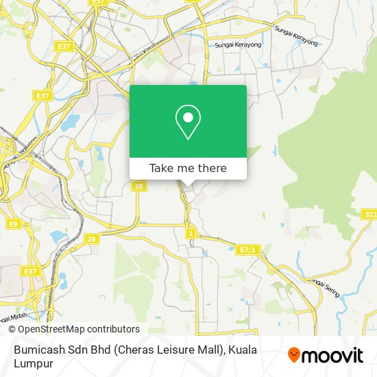 Bumicash Sdn Bhd (Cheras Leisure Mall) map