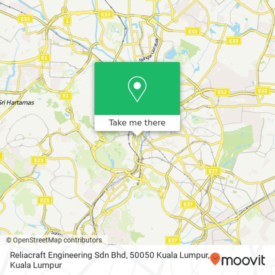 Reliacraft Engineering Sdn Bhd, 50050 Kuala Lumpur map