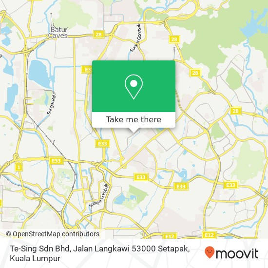 Te-Sing Sdn Bhd, Jalan Langkawi 53000 Setapak map