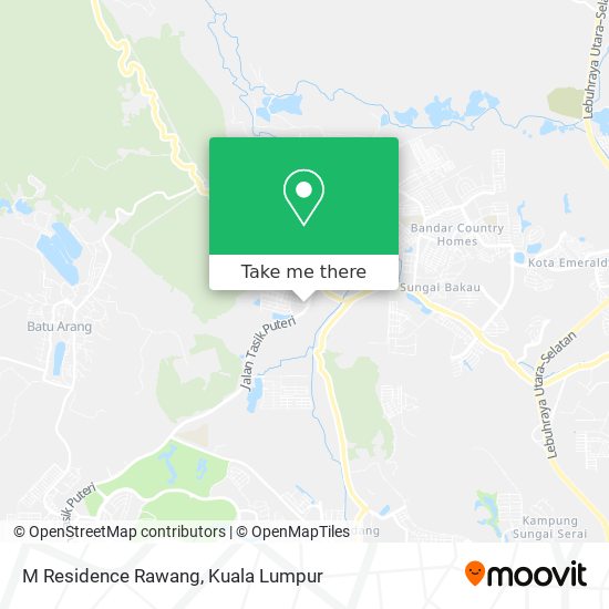 M Residence Rawang map