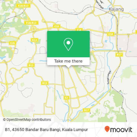 B1, 43650 Bandar Baru Bangi map