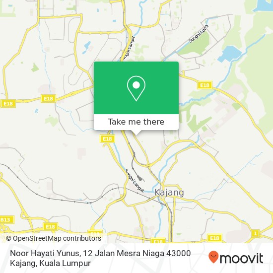 Noor Hayati Yunus, 12 Jalan Mesra Niaga 43000 Kajang map