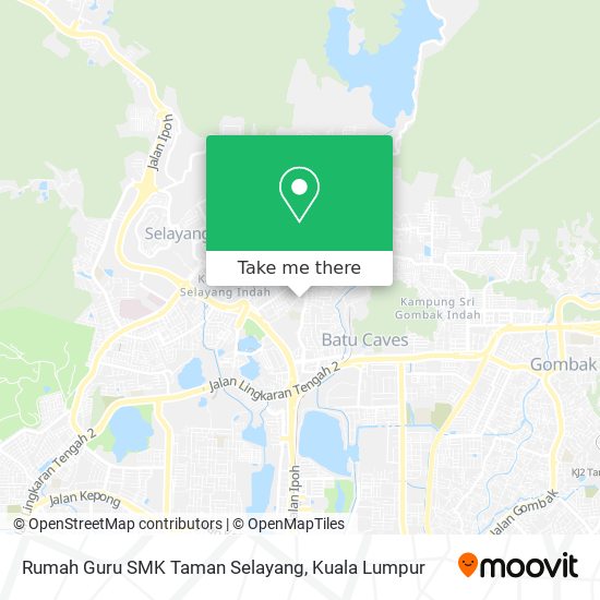 Peta Rumah Guru SMK Taman Selayang