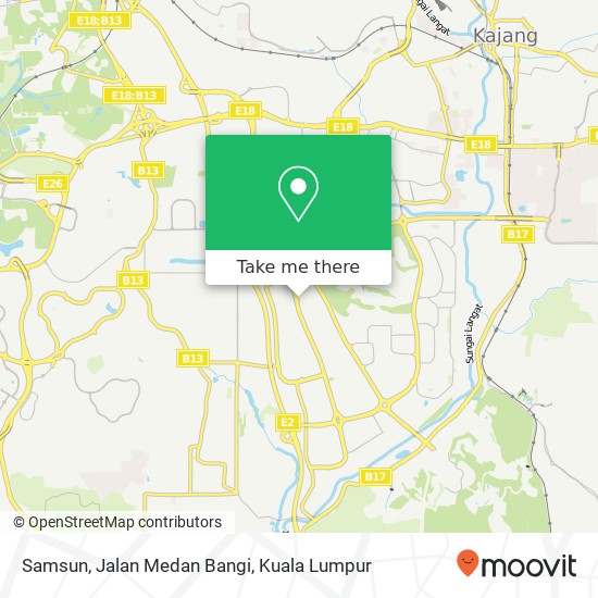 Samsun, Jalan Medan Bangi map