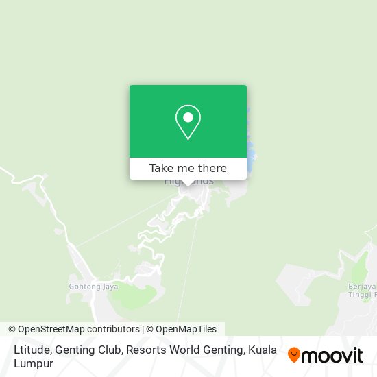 Ltitude, Genting Club, Resorts World Genting map