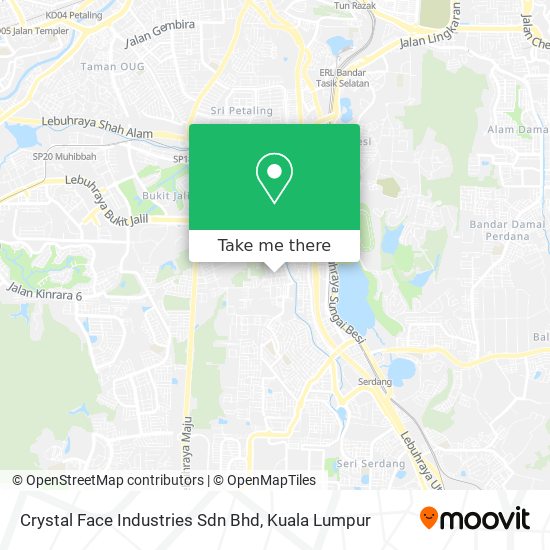 Crystal Face Industries Sdn Bhd map