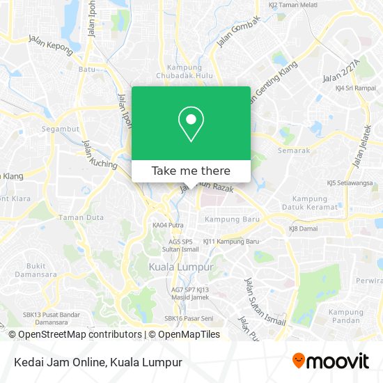 Kedai Jam Online map