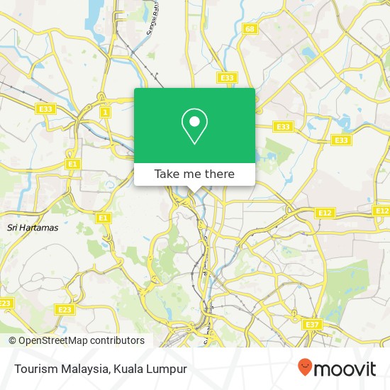Tourism Malaysia map