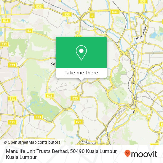 Manulife Unit Trusts Berhad, 50490 Kuala Lumpur map