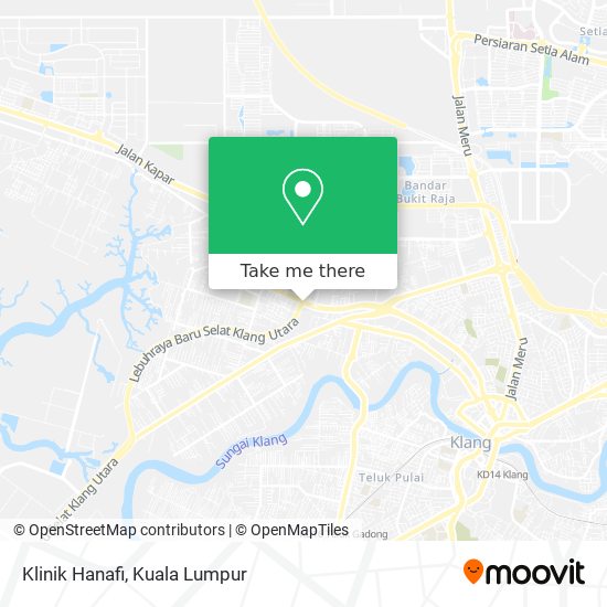 如何坐公交或火车去klang的klinik Hanafi