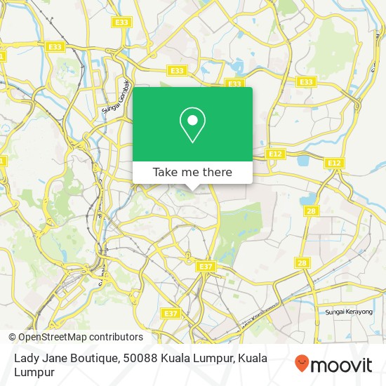 Lady Jane Boutique, 50088 Kuala Lumpur map