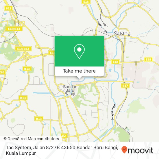 Tac System, Jalan 8 / 27B 43650 Bandar Baru Bangi map