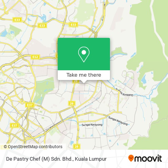 De Pastry Chef (M) Sdn. Bhd. map