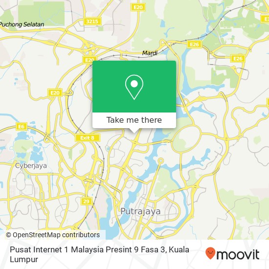 Peta Pusat Internet 1 Malaysia Presint 9 Fasa 3
