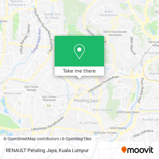 RENAULT Petaling Jaya map