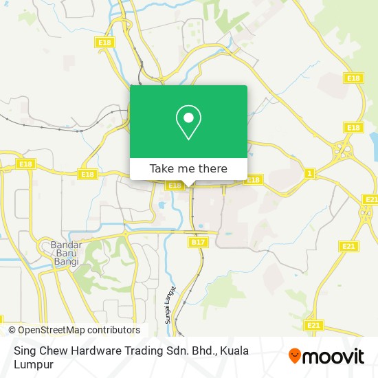 Sing Chew Hardware Trading Sdn. Bhd. map