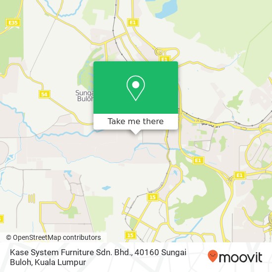 Kase System Furniture Sdn. Bhd., 40160 Sungai Buloh map