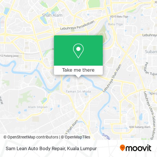 Sam Lean Auto Body Repair map