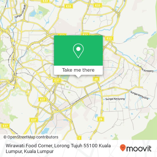 Wirawati Food Corner, Lorong Tujuh 55100 Kuala Lumpur map