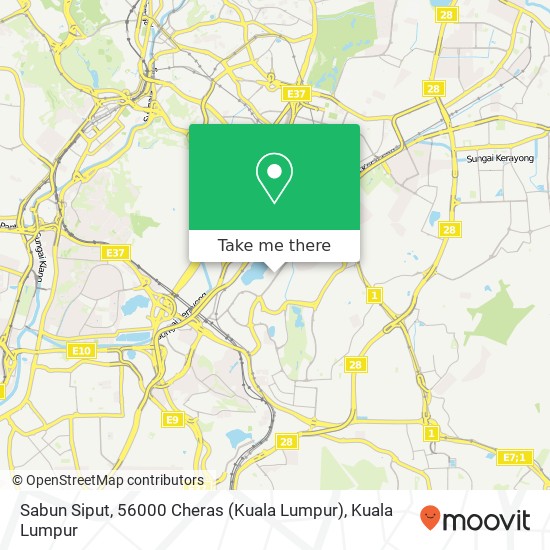 Peta Sabun Siput, 56000 Cheras (Kuala Lumpur)
